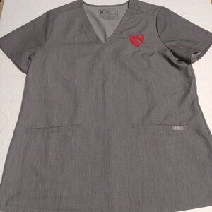 Figs Women's Casma Three-Pocket Scrub Top M FW1100 Graphite